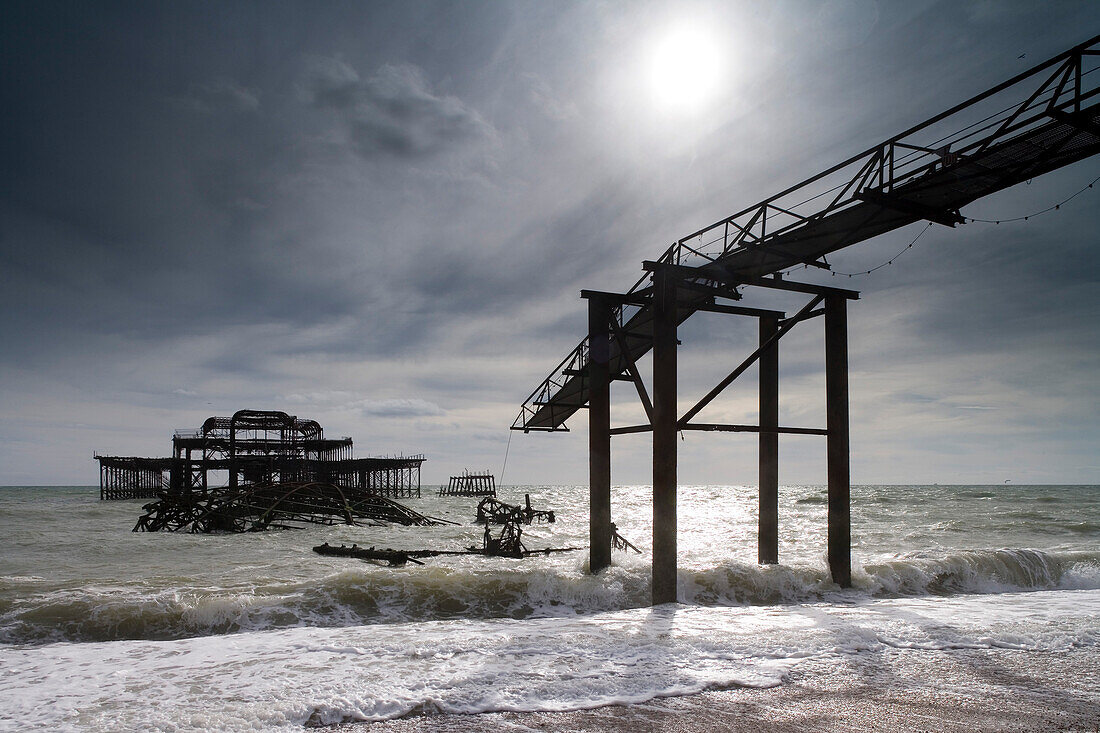 Europa, England, East Sussex, West Pier in Brighton