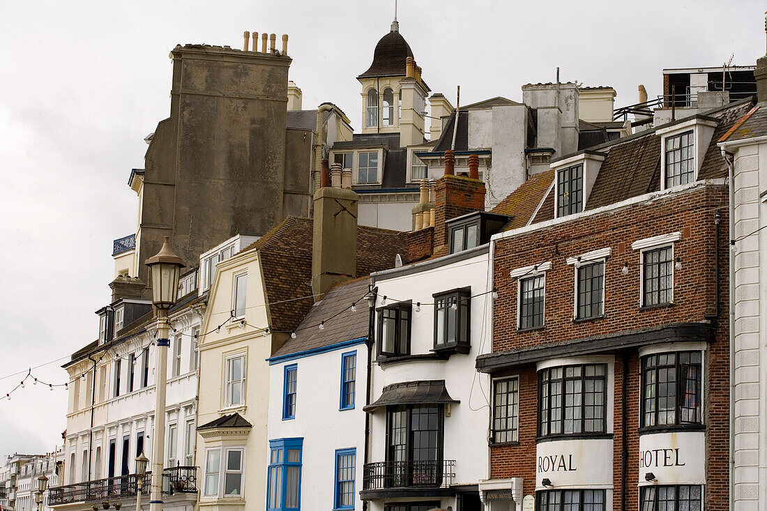 Typical seaside resort architecture, Eastbourne, East Sussex, England, Europe