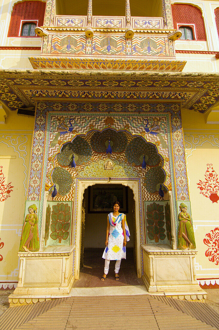 The Peacock Gate, The City Palace, Jaipur, Rajasthan, India