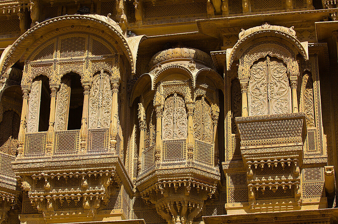 Patwa Haveli (former mansion), Jaisalmer, Rajasthan, India