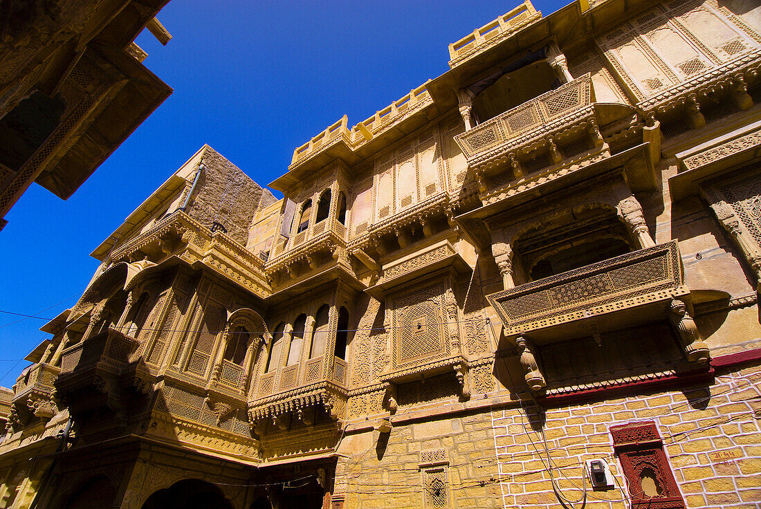 Havelis (former mansions), Jaisalmer, Rajasthan, India