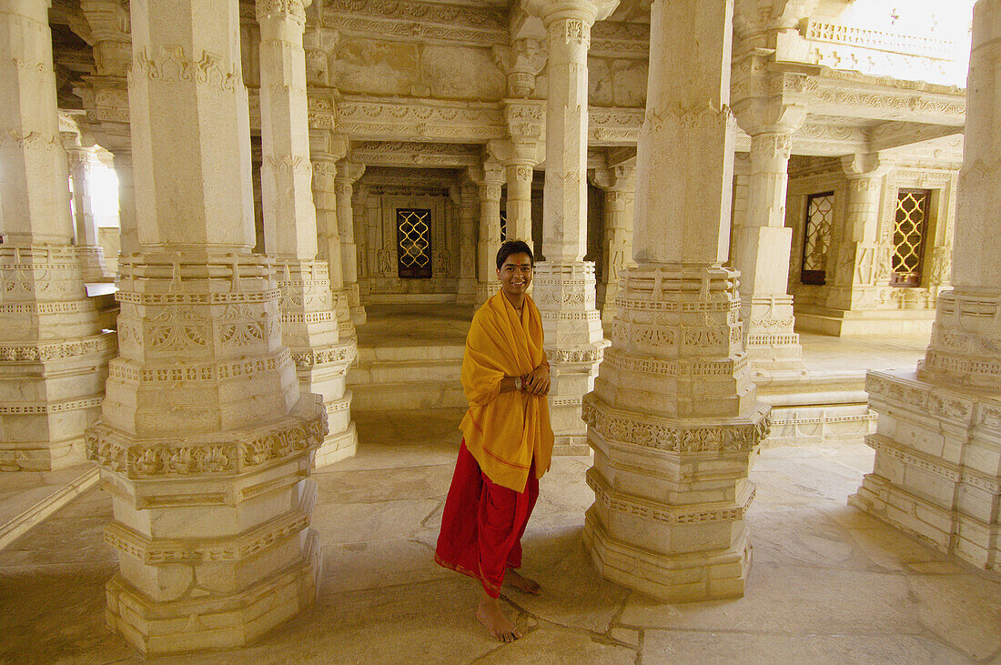 Marble columns, Jain Temple, Ranakpur, Rajasthan, India