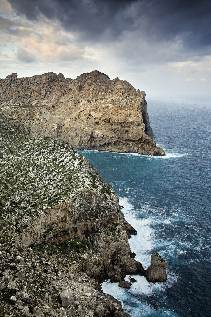 Formentor coast and storm, Majorca, Spain
