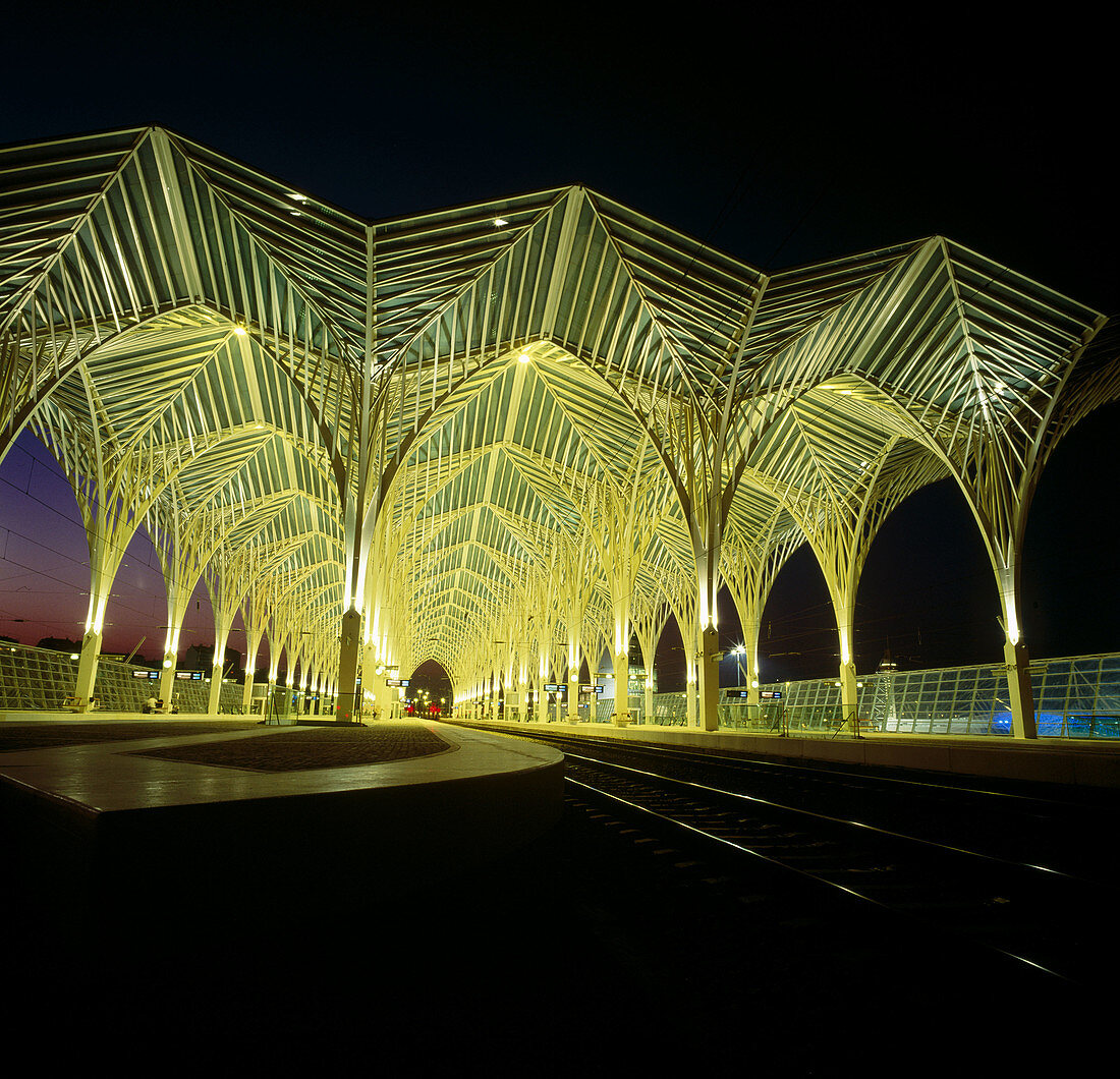 Oriente train station by Santiago Calatrava. Lisbon, Portugal