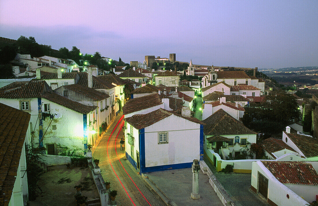 Óbidos from the walls. Leiria district, Portugal