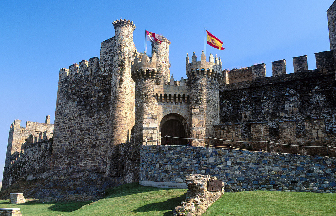 Templar castle, Ponferrada. León province, Castilla-León, Spain