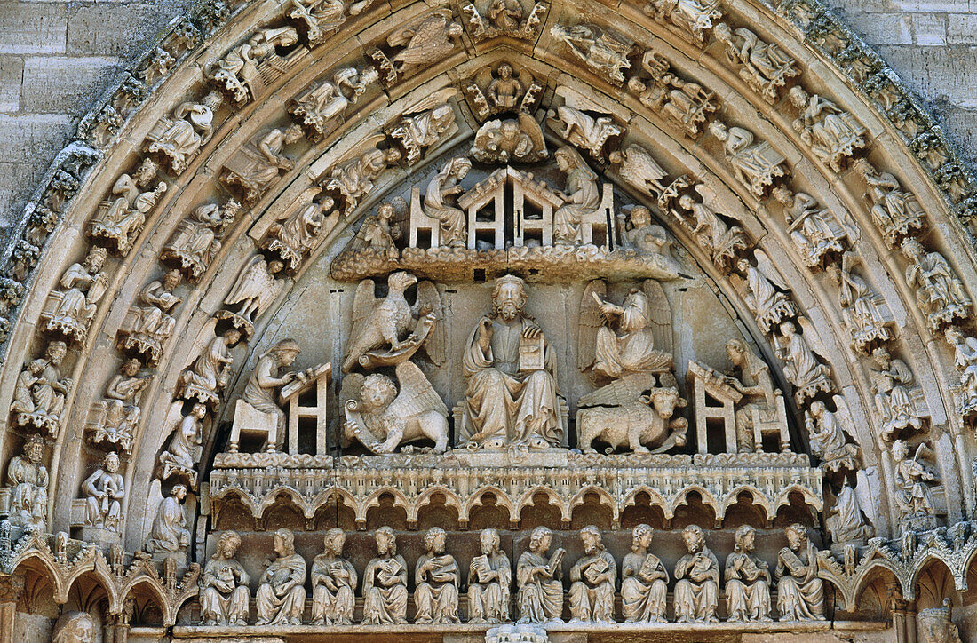 Church of Santa María la Real, Gothic style. Sasamón. Burgos province, Castilla y León. Spain.