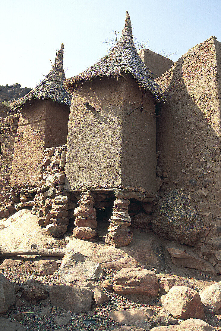 Clay architecture. Dogon Country. Mali.