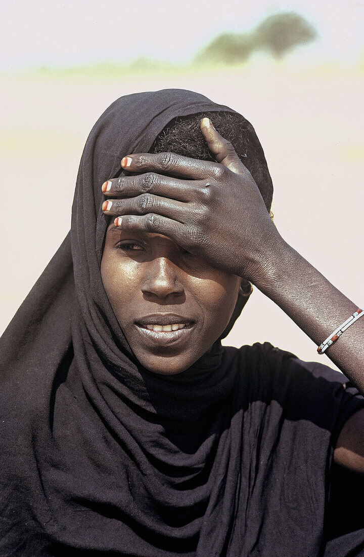 Mauritanian desert people. Mauritania.