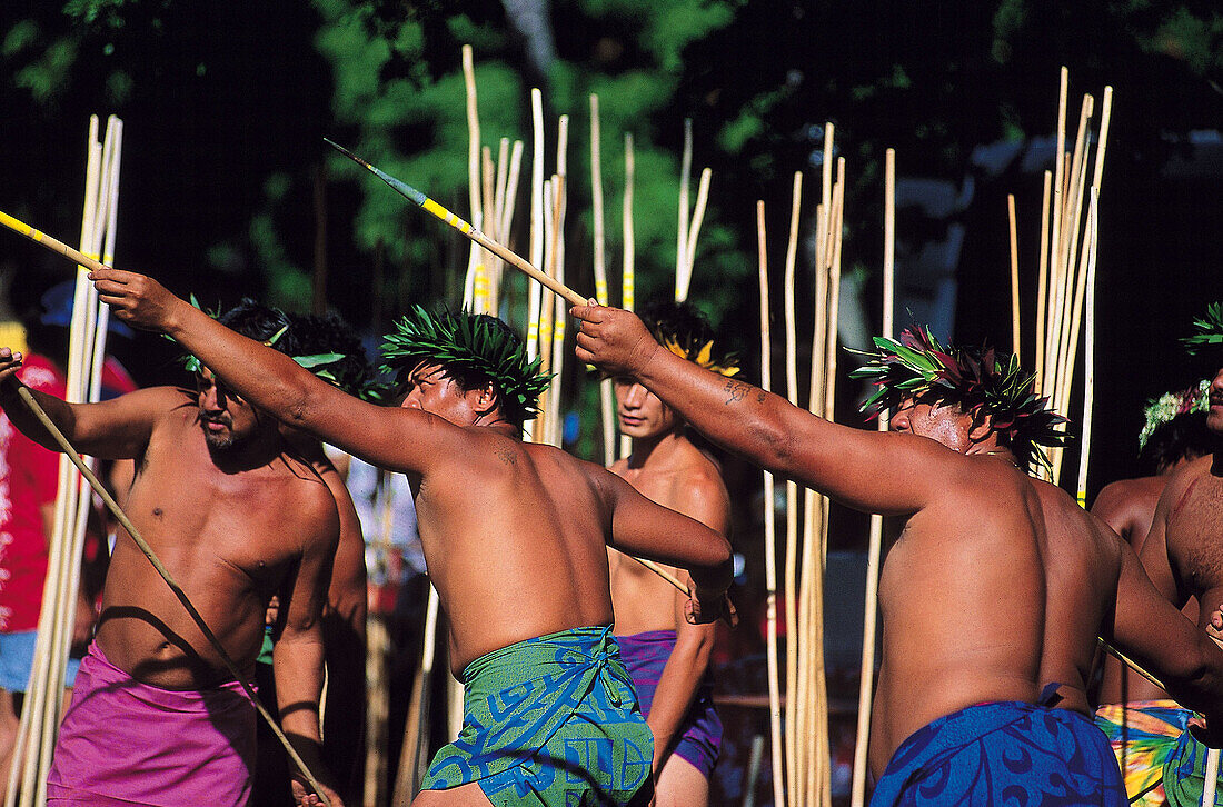 Heiva festival around the 14th of July. Tahiti. French Polynesia.