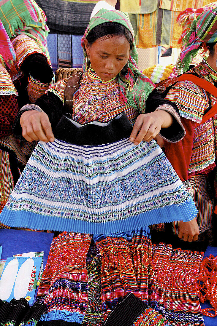 Hmong market. Bac Ha. North Vietnam.