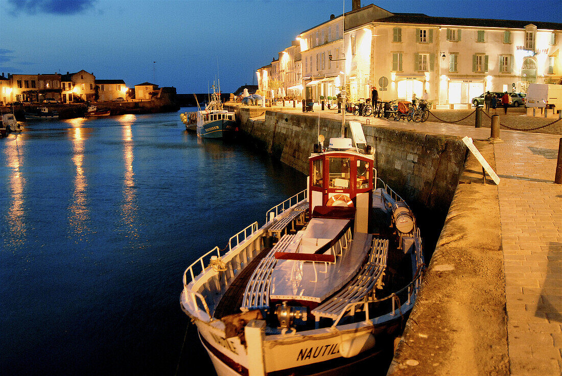 Harbour. Saint-Martin. Ile de Ré. Poitou-Charentes. Charente-Maritime. France.