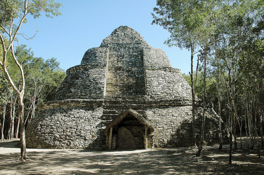 Observatory, Mayan ruins of Coba, Quintana Roo, Mexico