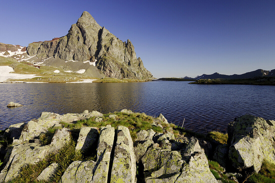 Anayet (2545 m.) and Ibón de Anayet, Canal Roya. Canfranc Valley. Pyrenees Mountains. Huesca province, Aragón. Spain