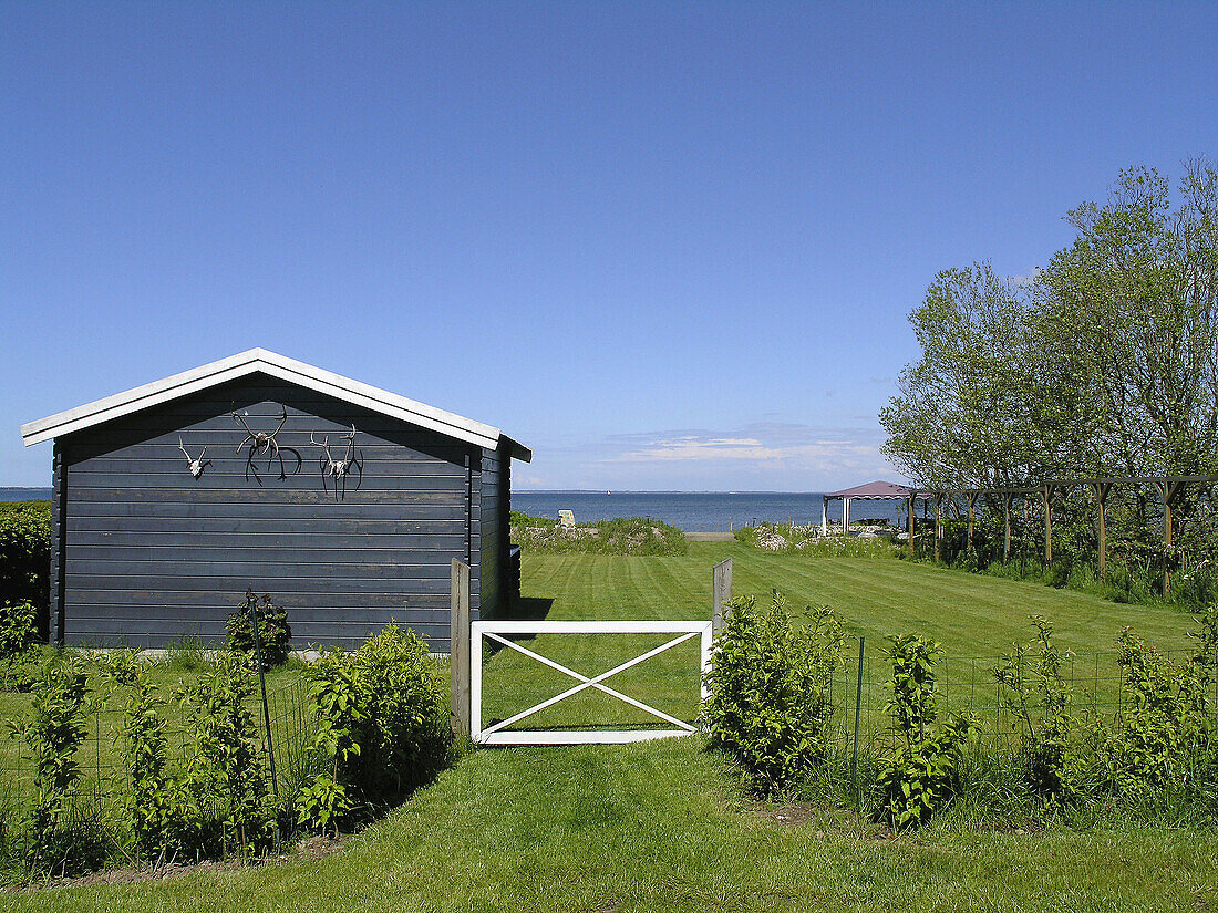 Summer cottage with a view to Struer bay, Limfjorden, Jutland Denmark