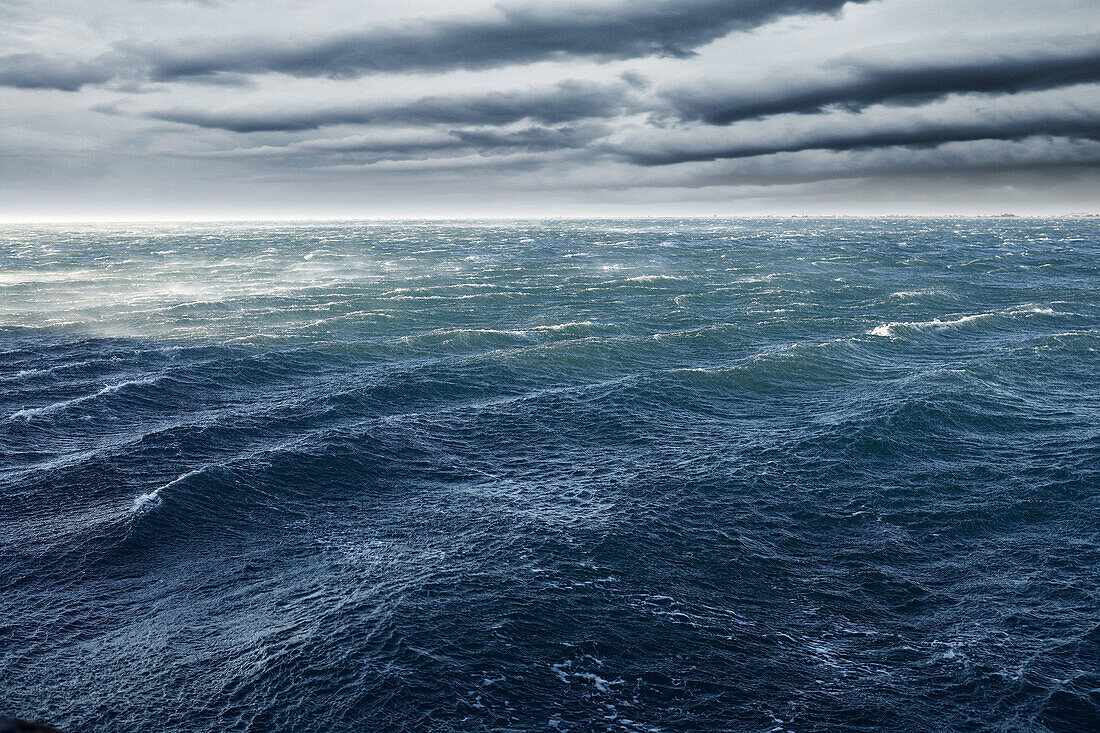 Wind storm. L Ampolla, Tarragona province. Catalonia, Spain