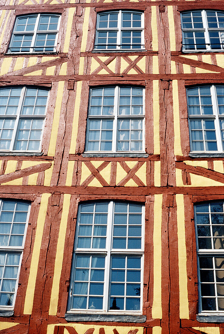 Ancient house. Rouen. High Normandy. France.