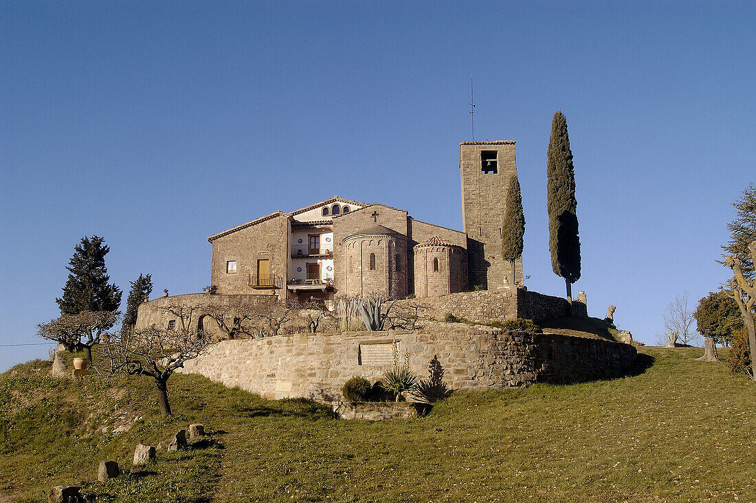 Sant Feliuet de Terrassola near Santa Maria dOló. Bages, Barcelona province, Catalonia, Spain