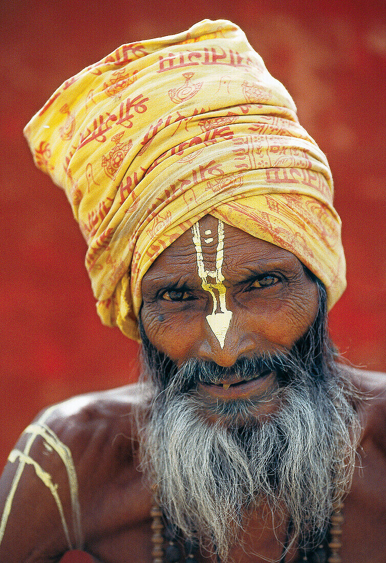 Yogi in Agra. Uttar Pradesh. India.