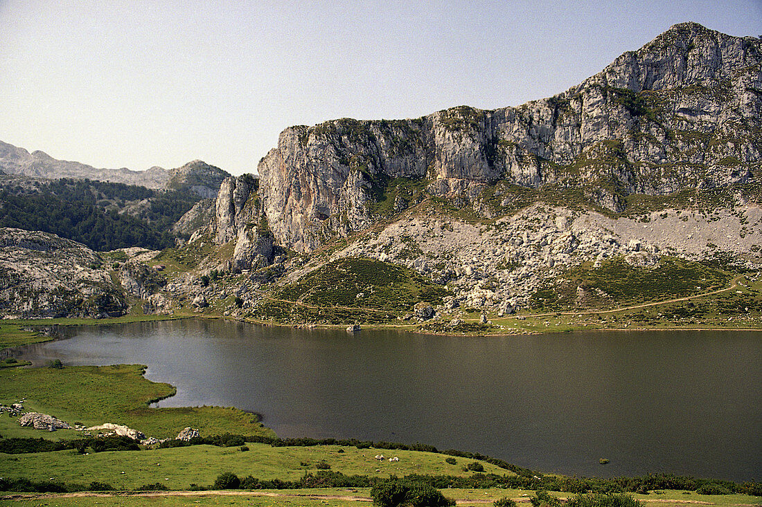 Covadonga lakes. Picos de Europa National Park. Asturias. Spain