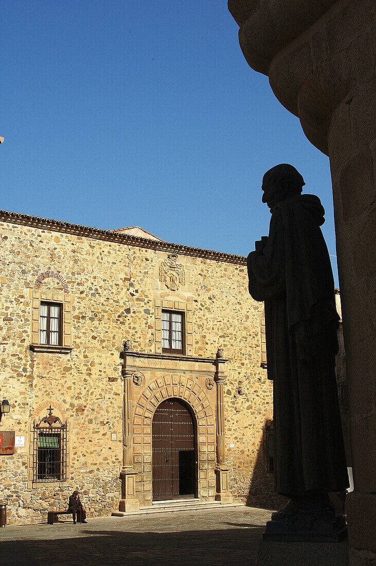 Episcopal Palace (Xlllth - XVlllth century ). Plaza de Santa Maria. Ciudad Monumental. Caceres. Extremadura. Spain