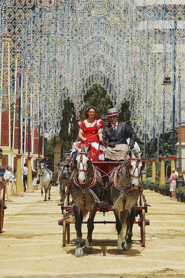 Horse fair in Jerez. Cadiz province. Spain.