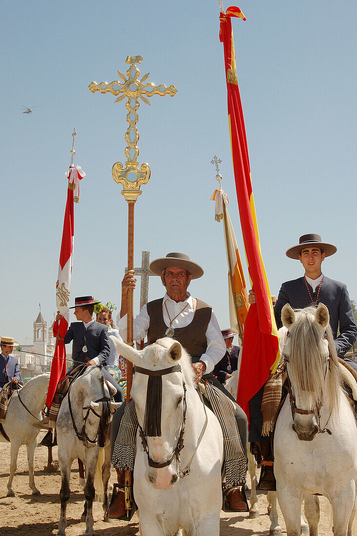 Romería (pilgrimage) to El Rocío. Huelva province, Spain