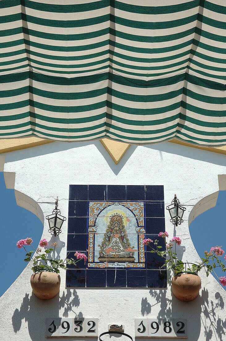 Inside of Ermita. Romeria ( Pligrimage ) de Rocio. Huelva Province . Spain