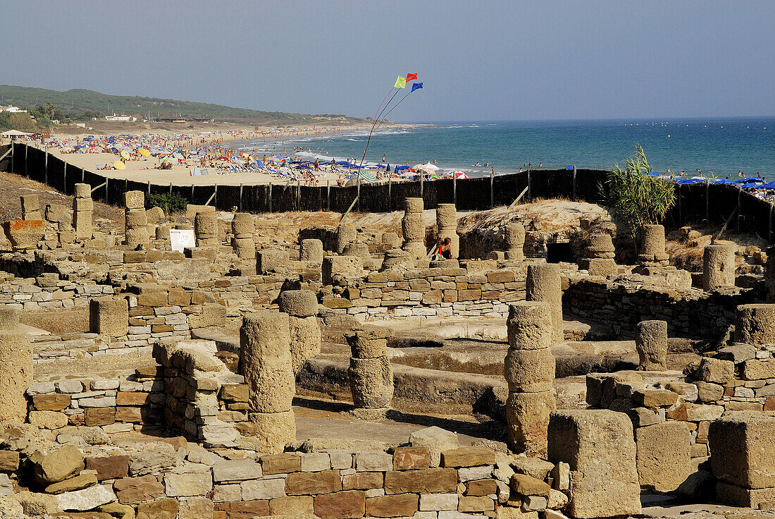 Ruins of old roman city of Baelo Claudia, Tarifa. Cadiz province, Andalusia, Spain