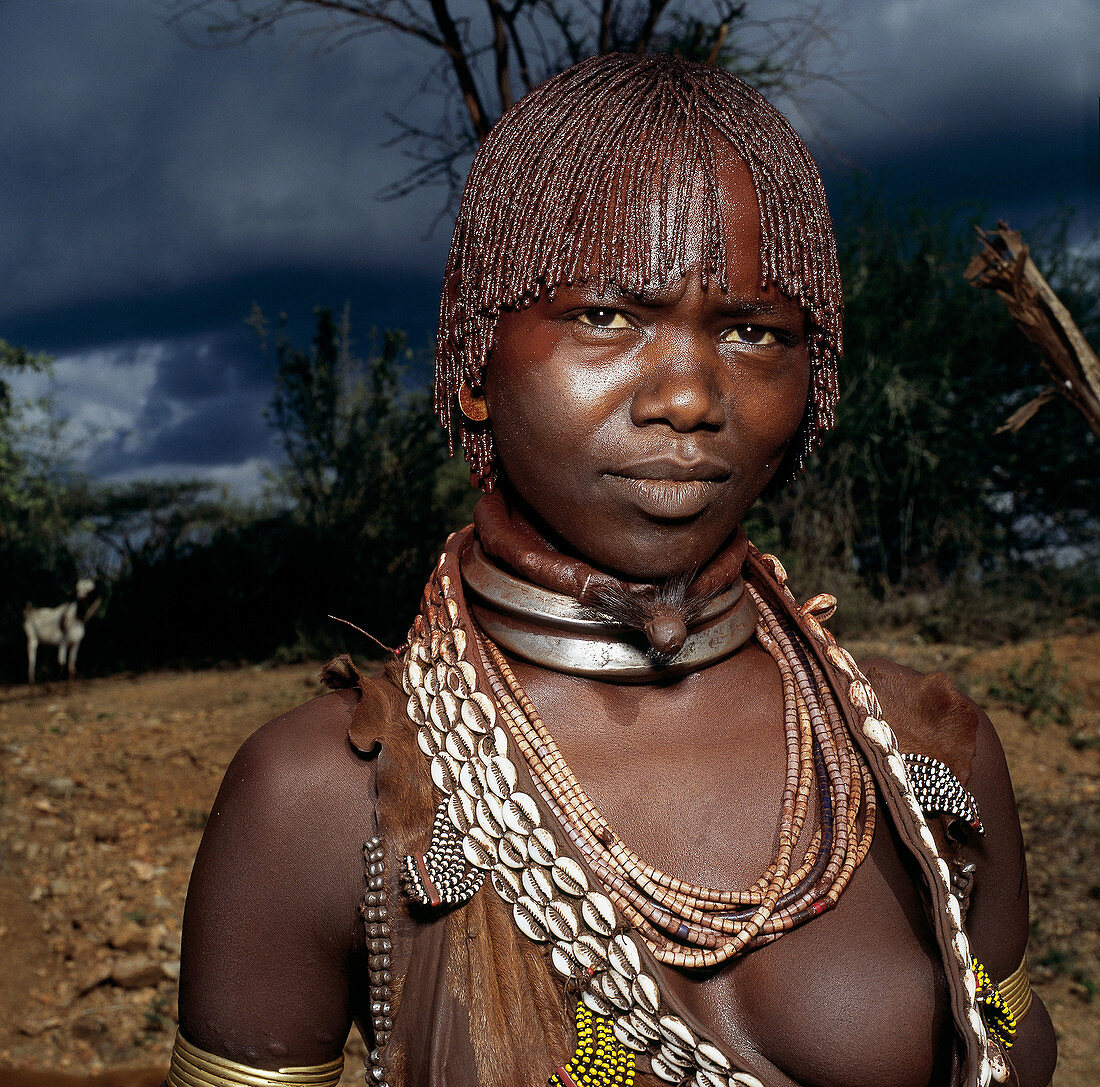Woman. Hamer tribe. Ethiopia.