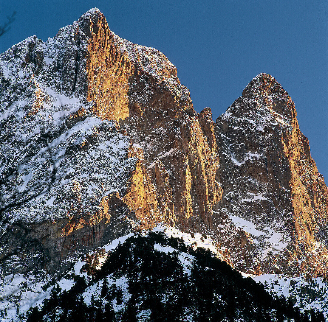 Pic du midi doseau. French Pyrenees. France.