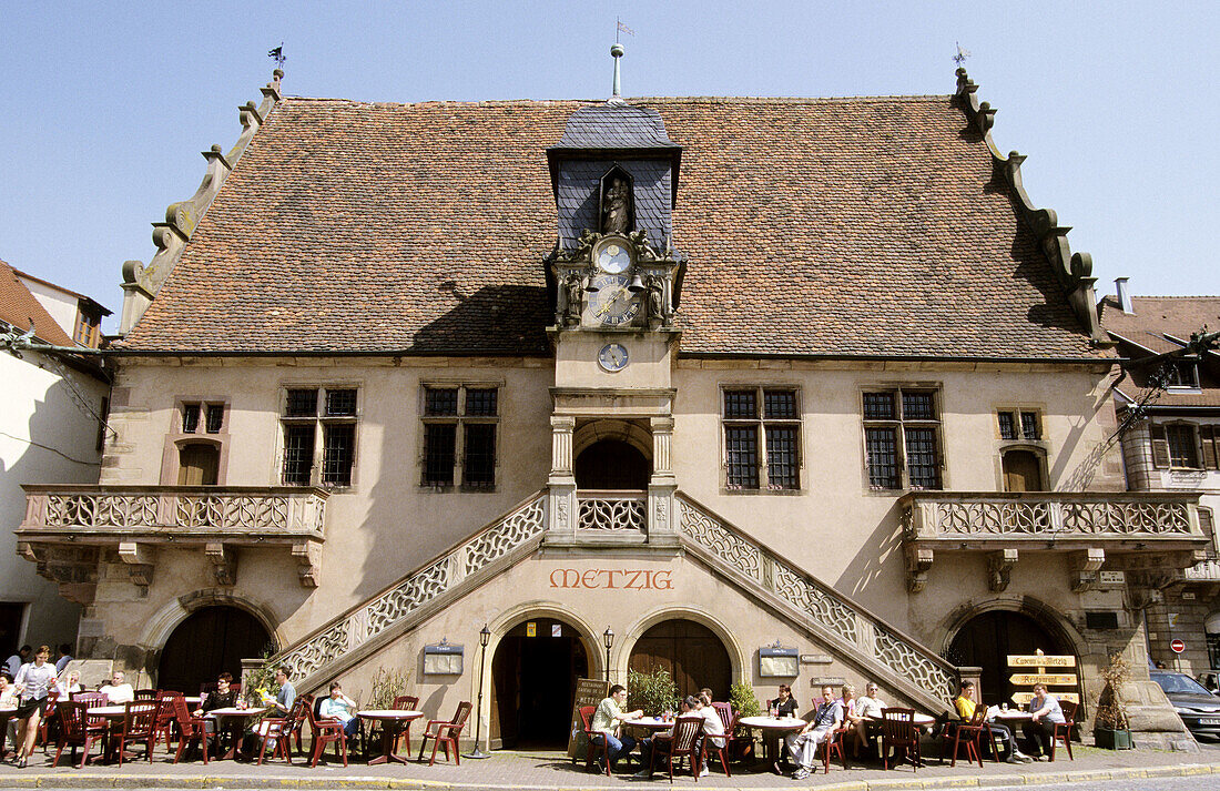 The Metzig, Renaissance building, Molsheim, Alsatian wine road, Alsace, France