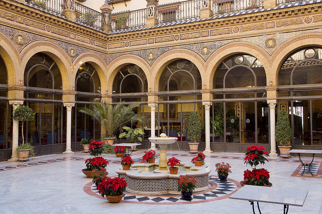 Courtyard. Hotel Alfonso XIII, Seville, Spain