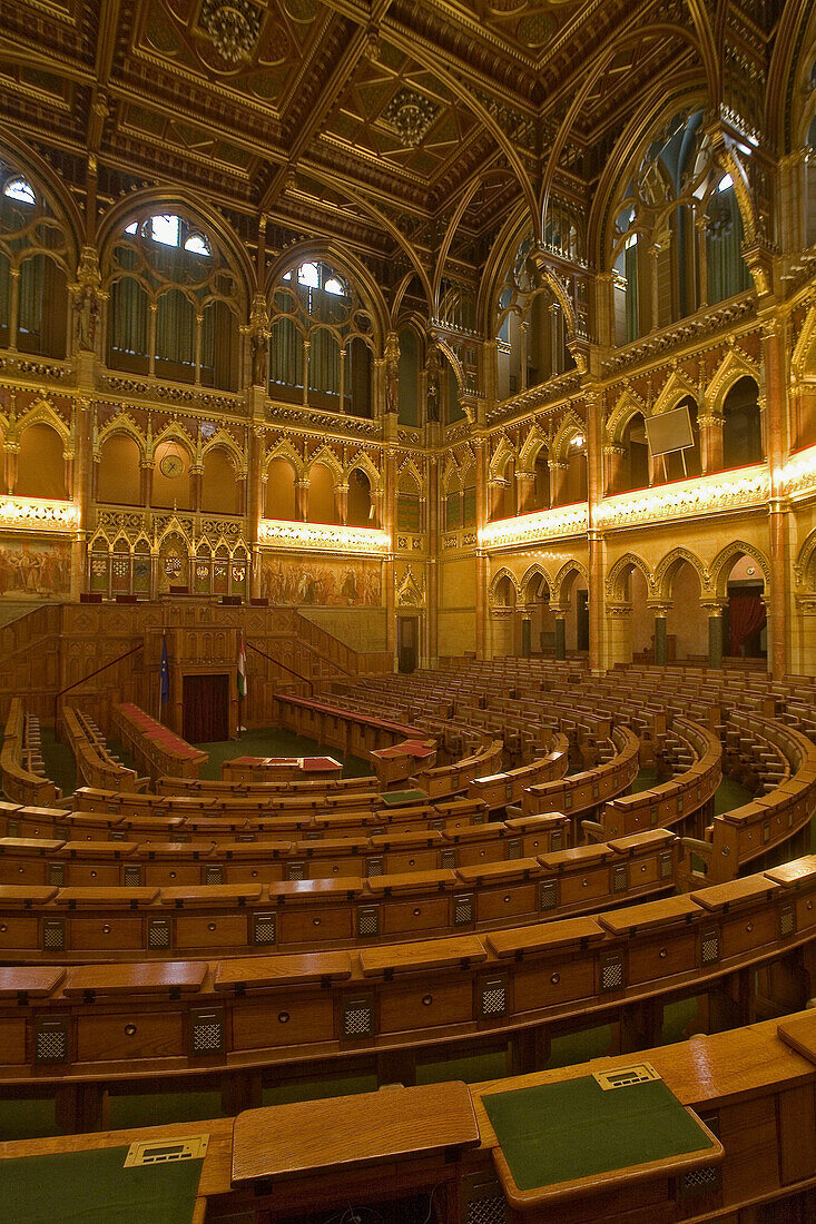 Interior of Parliament. Budapest. Hungary