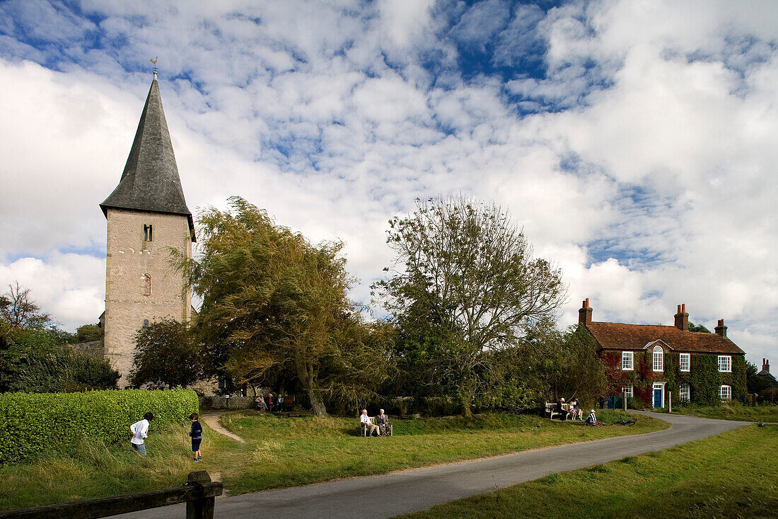 Dorfkirche in Bosham, West Sussex, England, Europa