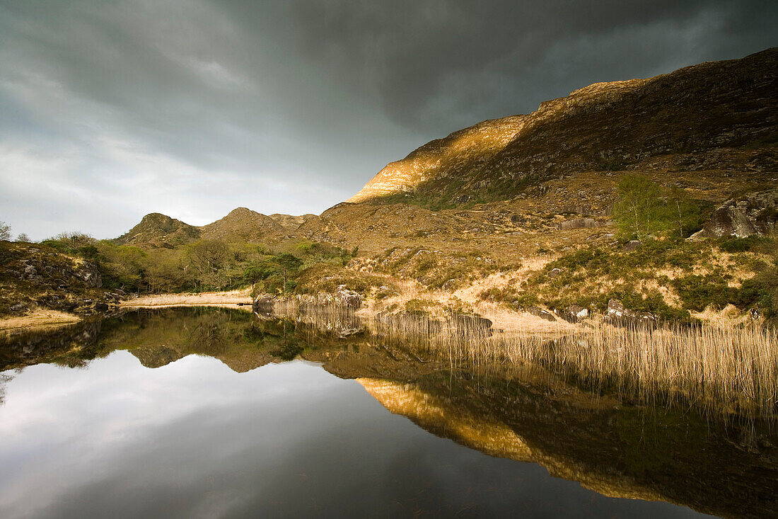 Mountain landscape in Killarney National Park, County Kerry, Ireland, Europe