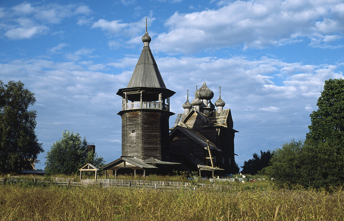 Wooden church of St. Dmitry (1780-1783), Sheleiki. Leningrad Oblast, Russia