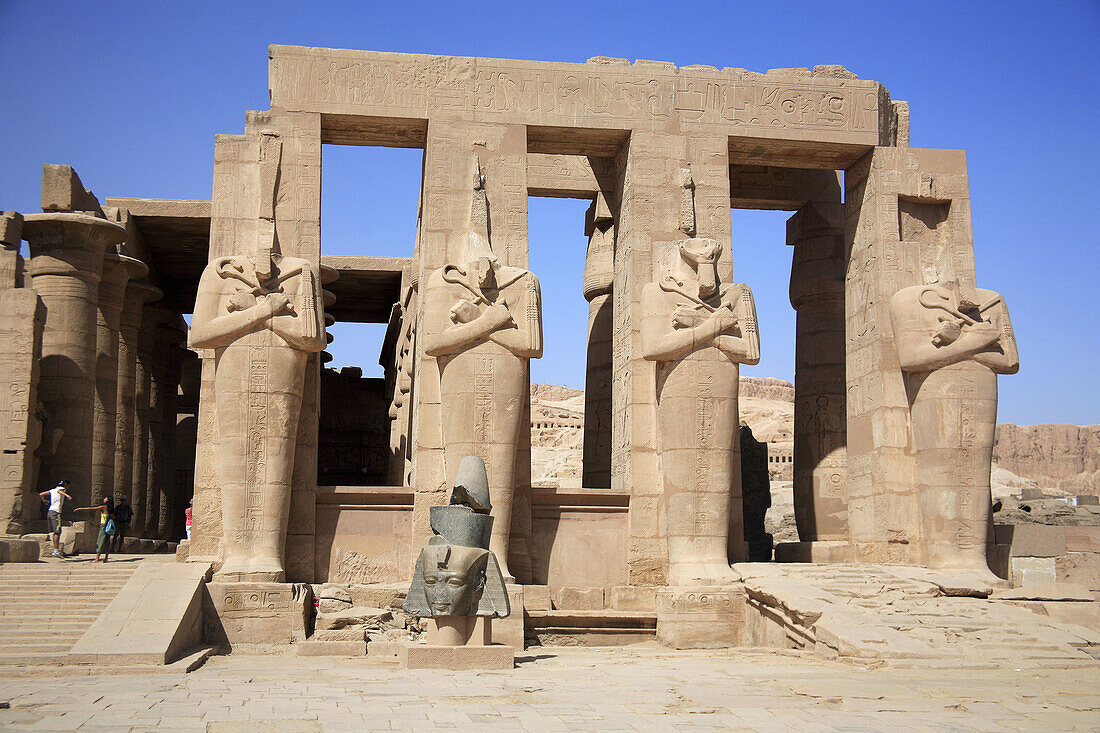Ramesseum (Temple of Ramses II, c.1278-c.1260 BC), Luxor (West bank), Egypt