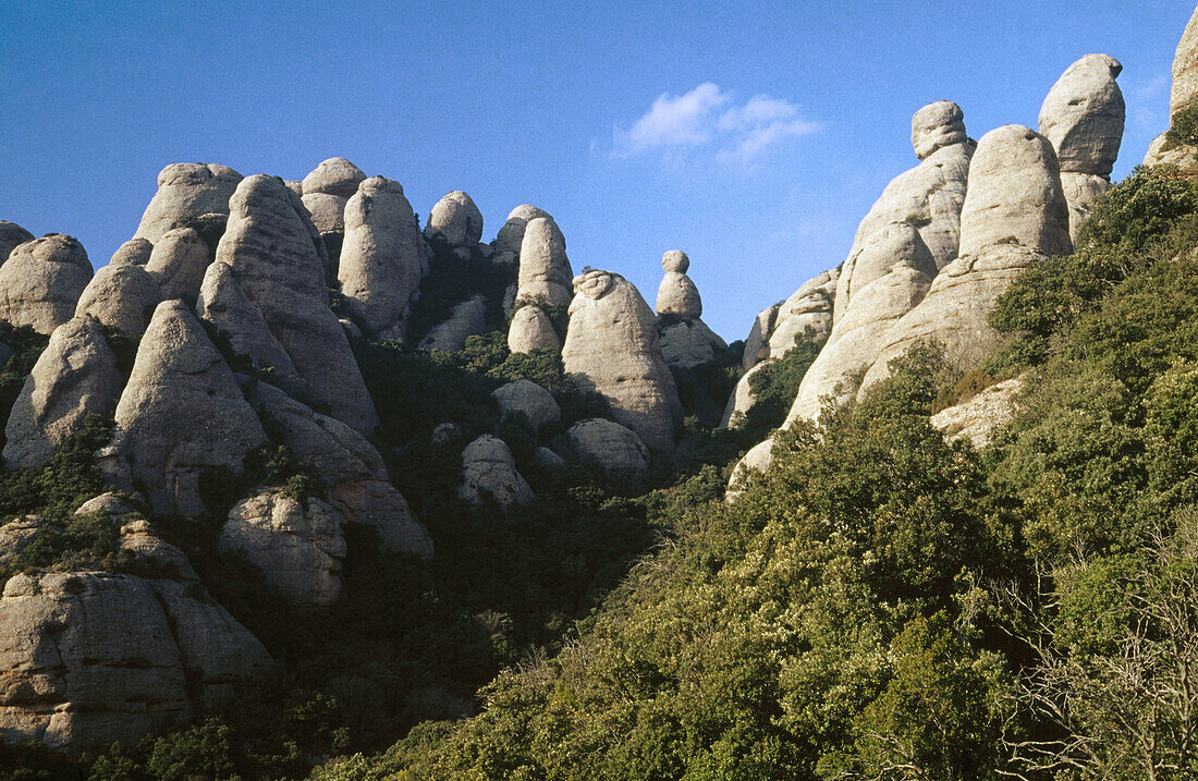 Els Frares. Montserrat Natural Park. Catalunya. Spain.