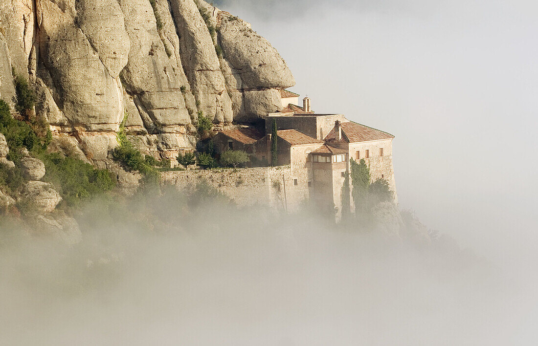 La Santa Cova. s XVII. Montserrat benedictine monastery. Barcelona province, Catalunya. Spain