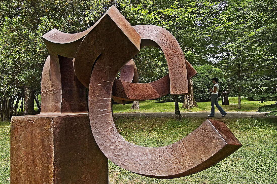 Sculpture in Chillida Leku museum. Hernani, Guipúzcoa. Euskadi, Spain