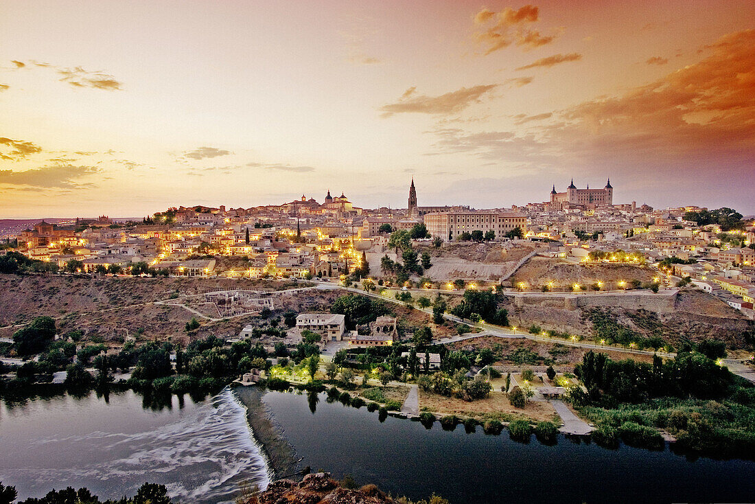 Toledo in the evening. Castilla-La Mancha, Spain