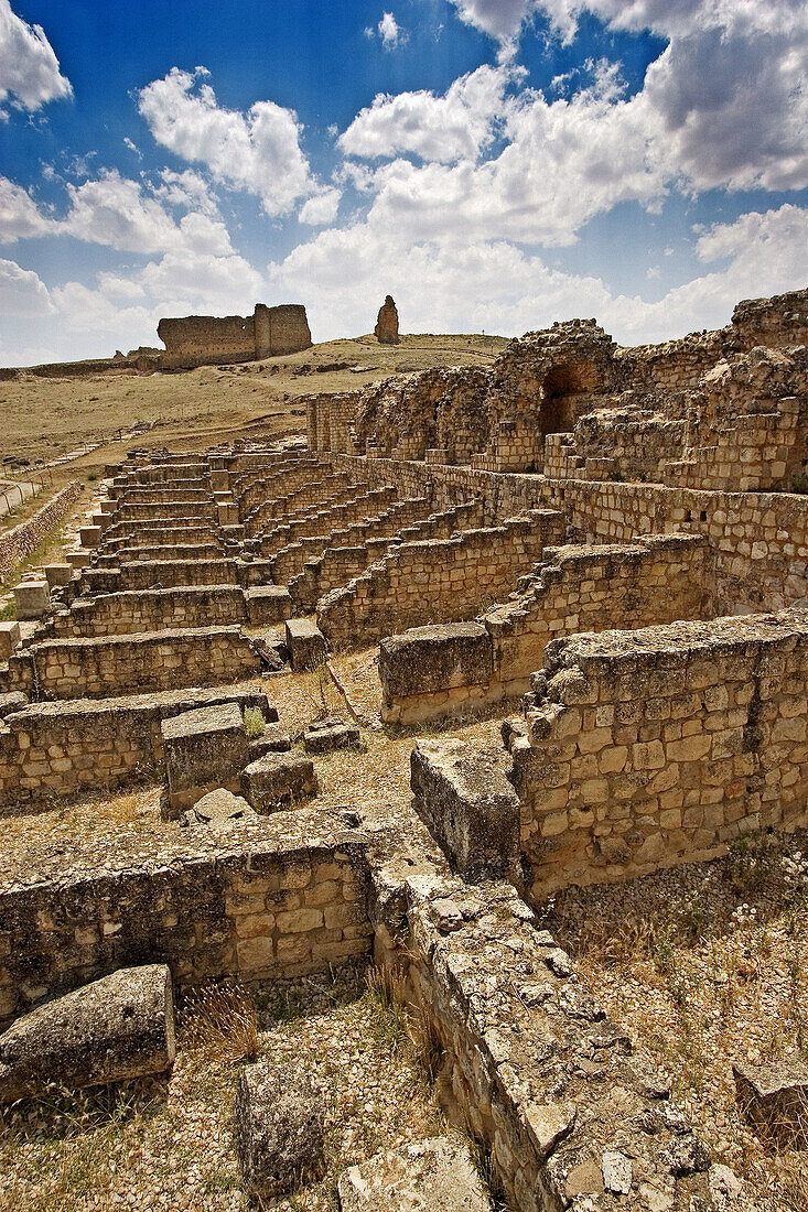 Nymphaeum, Roman ruins of Valeria. Cuenca province, Castilla-La Mancha, Spain