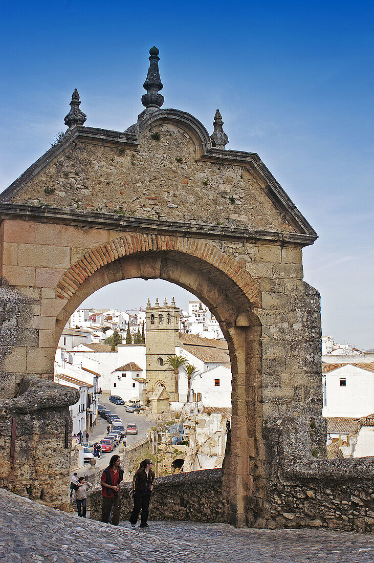 Arco de Felipe V. Ronda. Málaga province, Spain