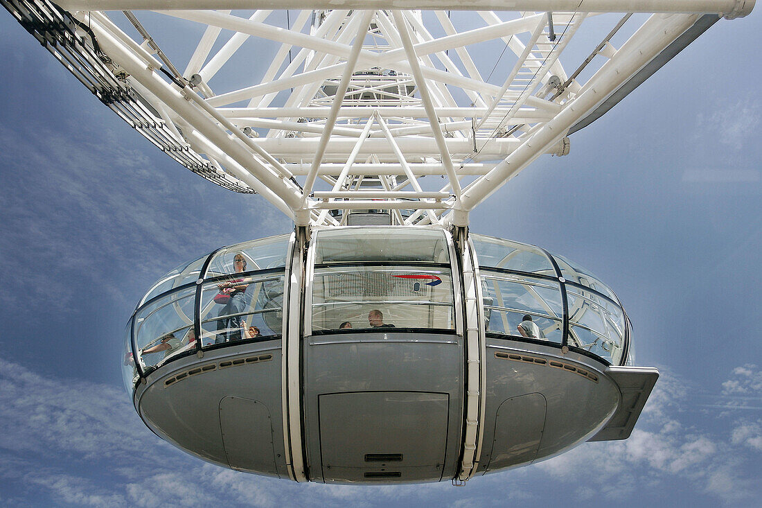 Cabin of London Eye, London. England, UK