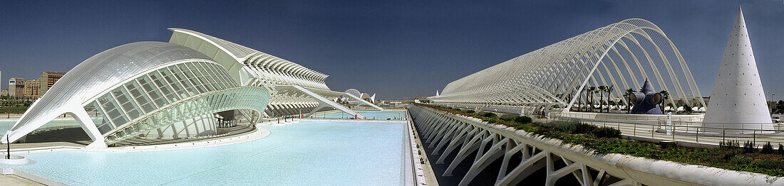 City of Arts and Sciences by Santiago Calatrava, Valencia. Spain