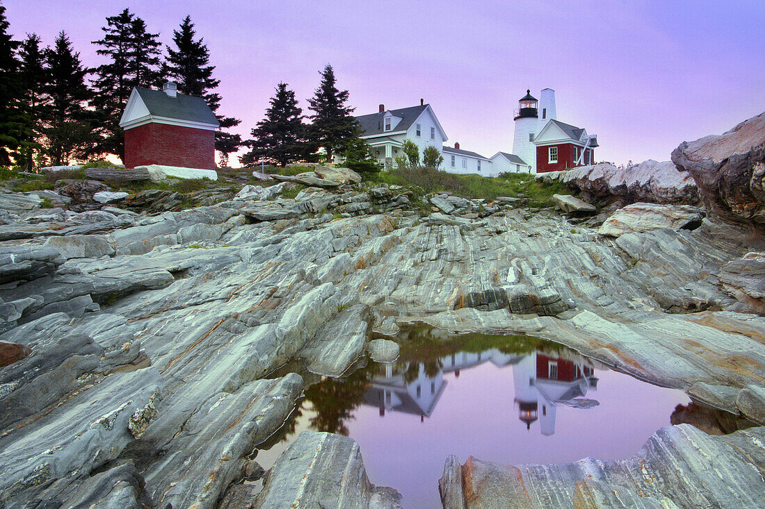 Pemaquid Point lighthouse. Maine. USA.