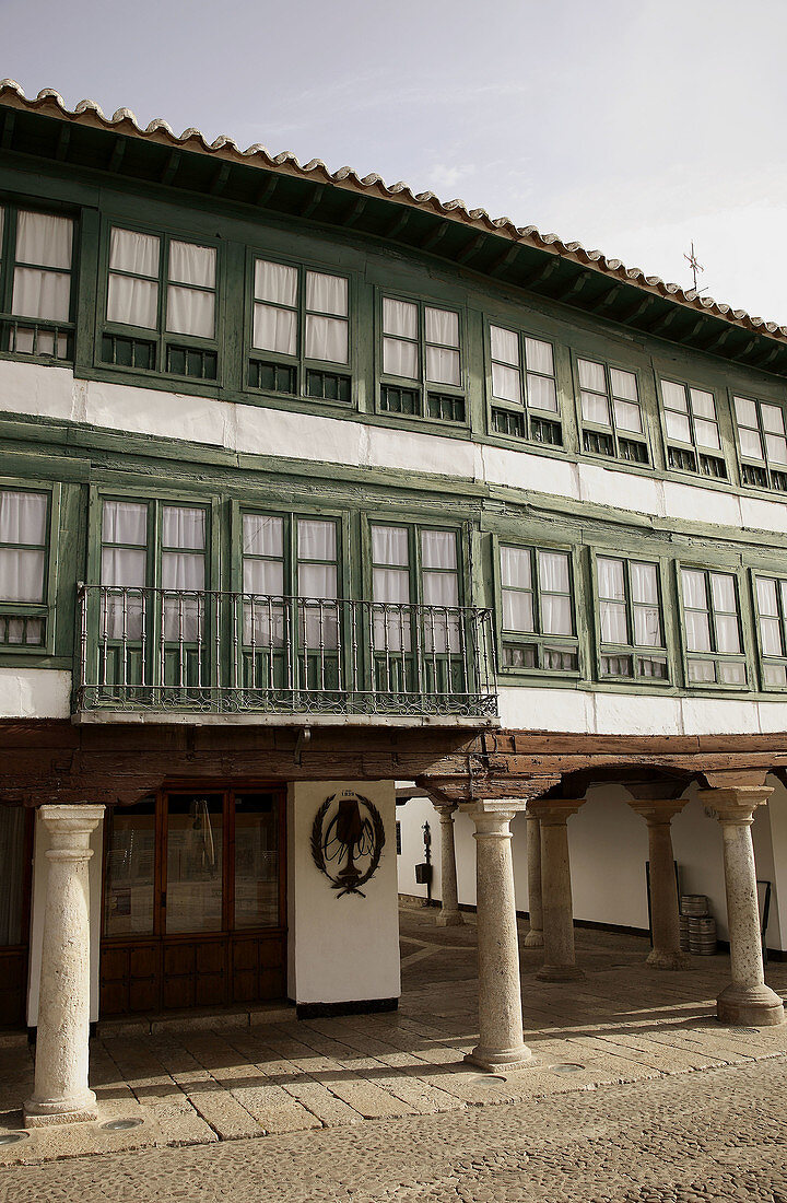 House in Main Square, Almagro. Ciudad Real province, Castilla-La Mancha, Spain