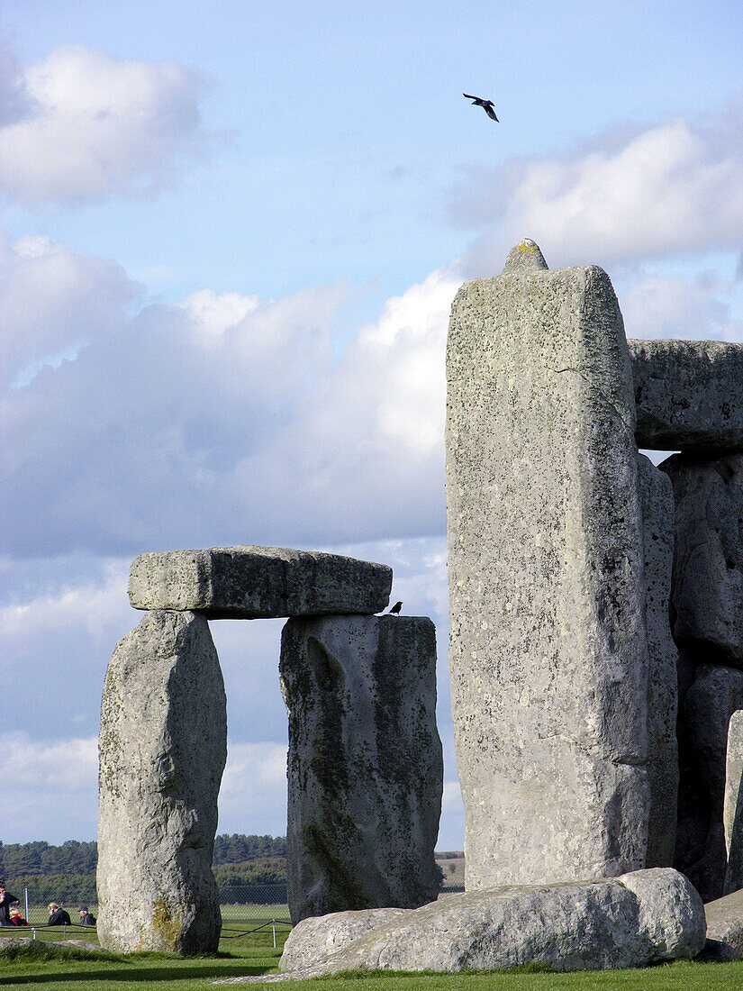 Stonehenge circle. Salisbury plain, Southern England. UK
