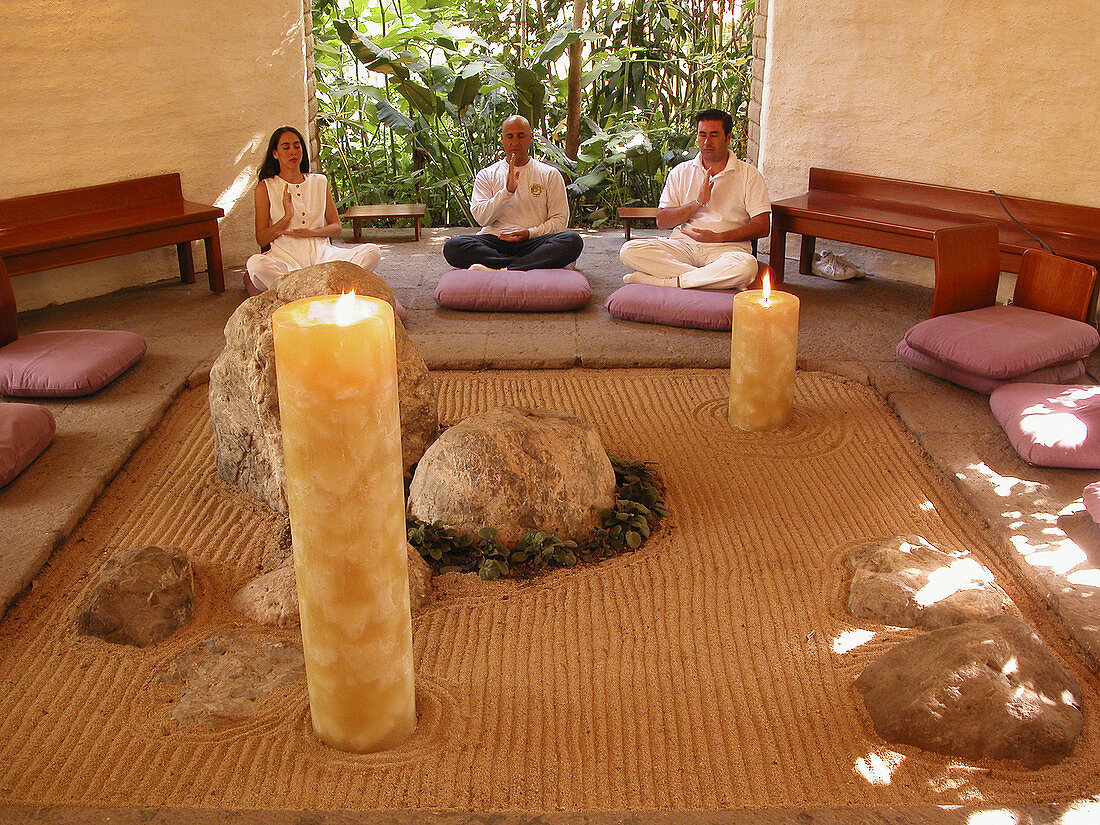 Peaceful Meidtation At A Mexican Spa
